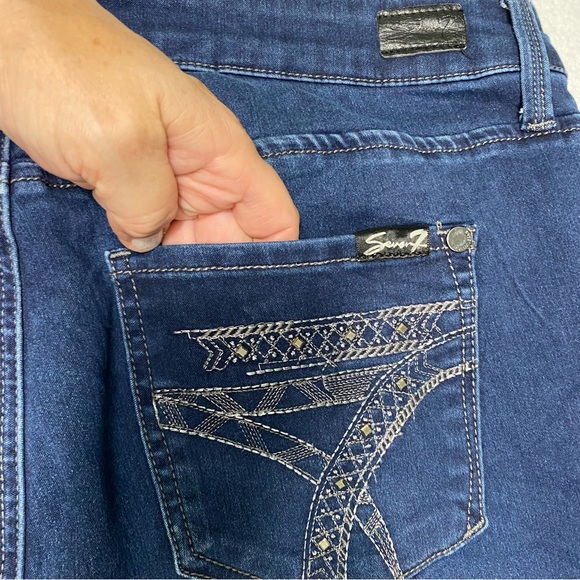 Seven7 Ankle Skinny Skin Fit Denim Jeans Size 16 #1336 - Picture 5 of 13